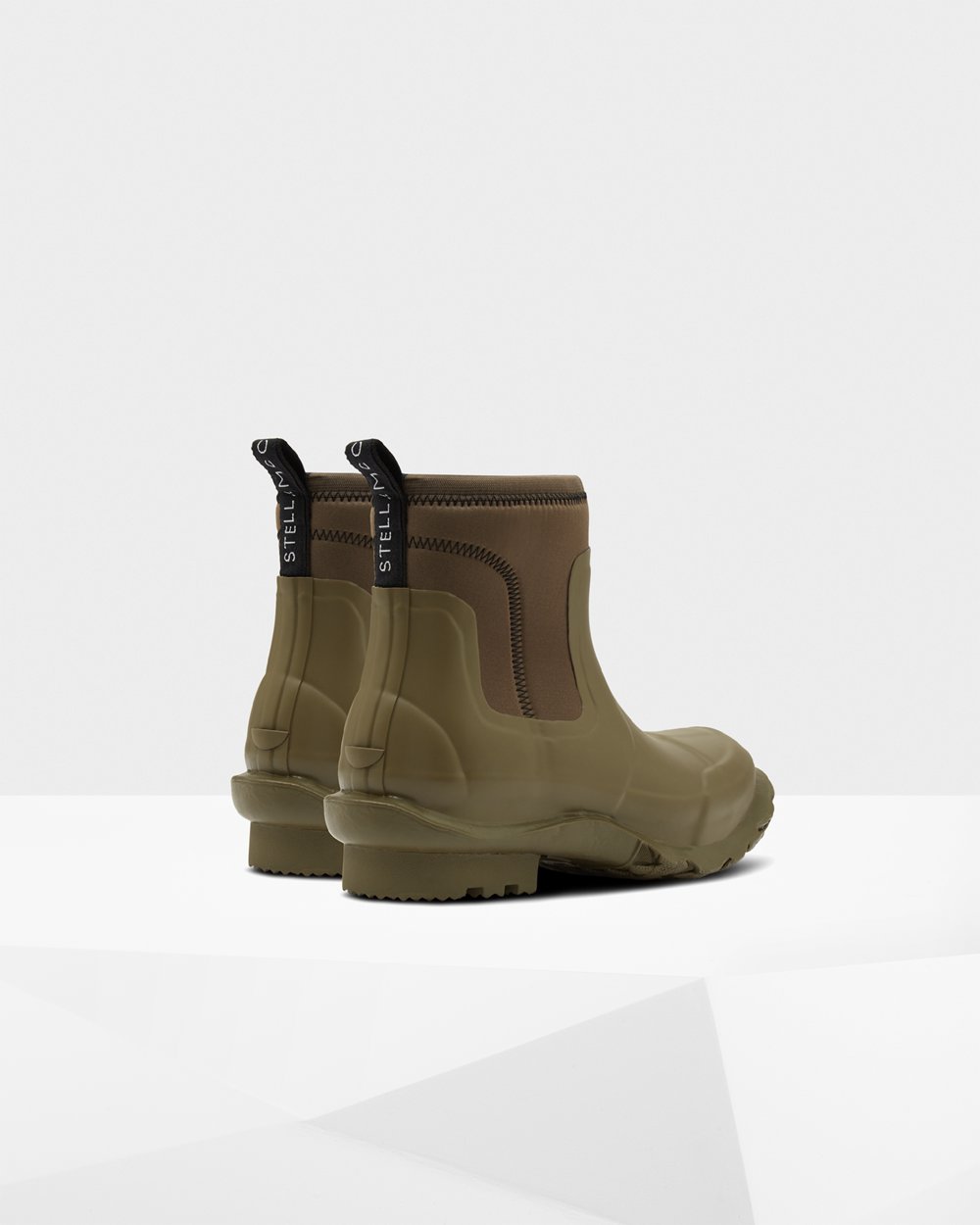 Mens Chelsea Boots - Hunter Stella Mccartney X (87YXIALPD) - Olive